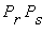 P[r]*P[s]