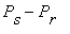 P[s]-P[r]